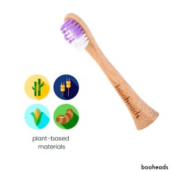 Booheads Bambus Brstehoveder Til Philips Lilla+Grn