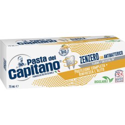 Italiensk tandkrm PASTA DEL CAPITANO Ingefra Antibakteriell 75 ml.