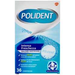 Rengringstabletter til Protese POLIDENT Intense Freshness 36 stk.