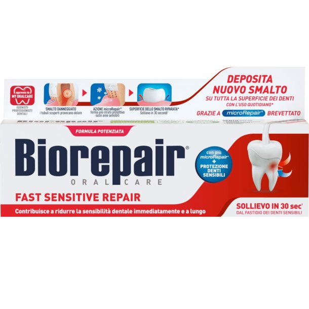 Biorepair Tandpasta Fast Sensitive Repair 75 ml