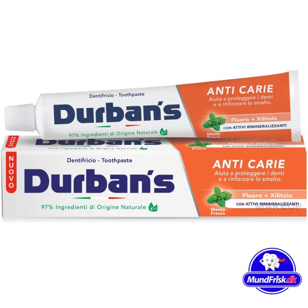 Durban's Tandpasta Anti Carie Whitening 5 Actions 75 ml.
