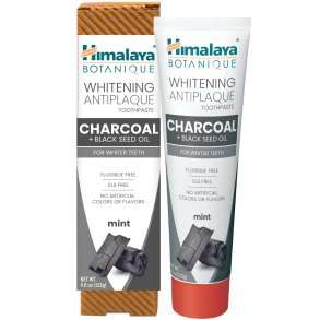 Himalaya Tandkrm Botanique Whitening Antiplack Charcoal & Black Seed Oil 113g