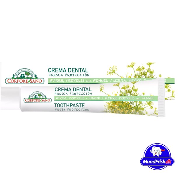 CORPORE SANO Tandpasta Fresh Protection Myrrh, Propolis and Fennel 75 ml.