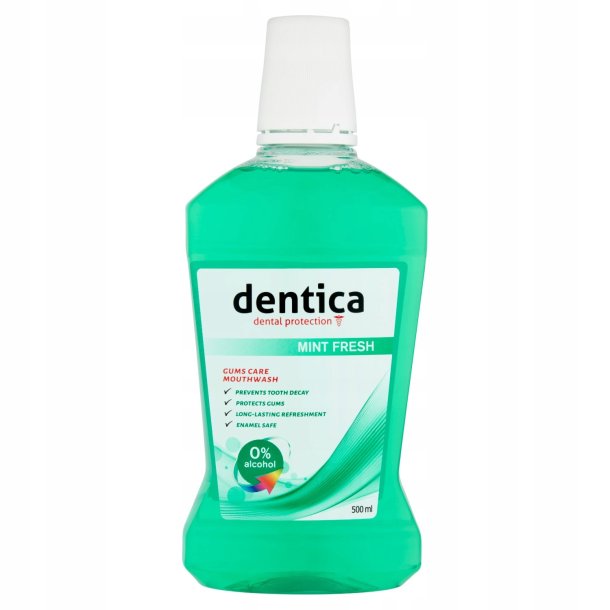 DENTICA by Topa Black Munvatten Mint Extra Fresh Alkoholfri 500 ml