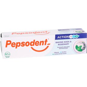 Pepsodent Tandkrm Action 123 Bakpulver & Rosmarin 75 ml.