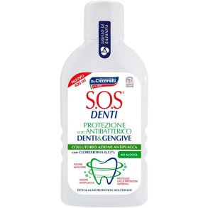 DR. CICCARELLI Klorhexedin Mundskyl S.O.S. Anti-Plaque 400 ml