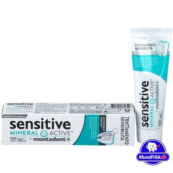 Mentadent Sensitive Mineral Active Protection Zahnpasta 75 ml