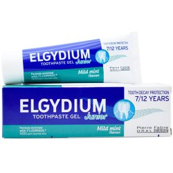 Elgydium Barnetannkrem Gel Junior Mild Mint 7-12 �r 50 ml.