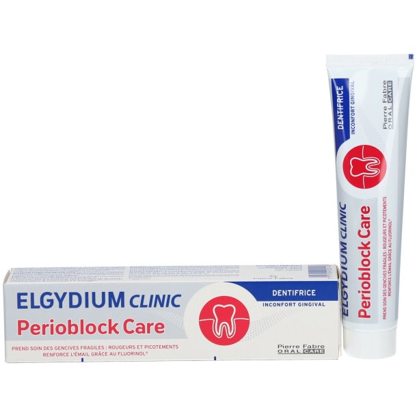 Beroligende tannkrem ELGYDIUM Clinic Perioblock Care 75 ml.