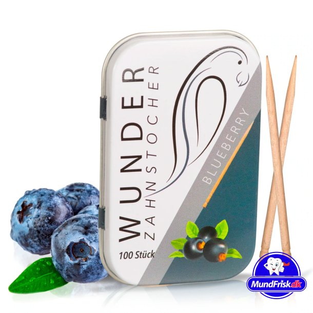 Wunder Tandstikker Med Smag Blueberry Metalske