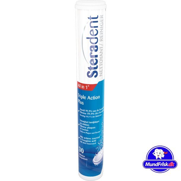 Steradent Triple Action Plus 30 Stk. Reinigungstabletten fr Zahnprothesen