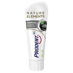 PRODENT Tandkrm Long Active Nature Elements Charcoal White & Detox 75 ml.