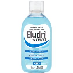 Munnvann ELUDRIL Intens Friskhet 500 ml.