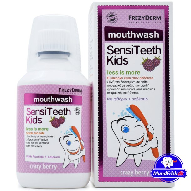Mundskyl til Brn FREZYDERM Sensiteeth Crazy Berry 250 ml