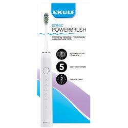 Ekulf PowerBrush SONIC eltandborste White