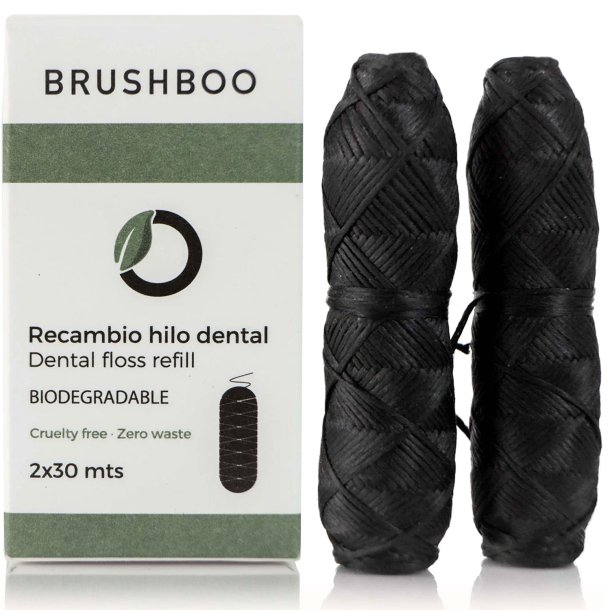 Ekologisk tandtrd Brushboo Refill 2 x 30 mtr. Trkol