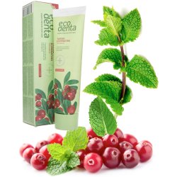 Naturlig Hydroxyapatite tannkrem ECODENTA Tranebrtartar Eliminerende 100 ml