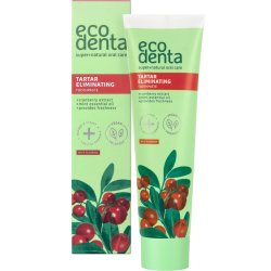 Naturlig Hydroxyapatite tannkrem ECODENTA Tranebrtartar Eliminerende 100 ml