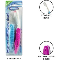 Reisetannbrster 2 pcs. ACTIVE Oral Care Voyager Folding 