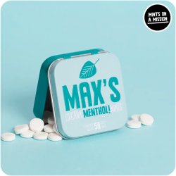 kologiske myntepastiller MAX'S Mentholboks 35g