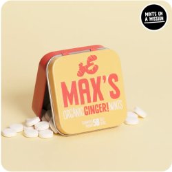 Ekologiska mynttabletter MAX'S Ginger Can 35g