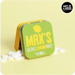 kologiske Mintpastiller MAX`S Lemon Dse 35g