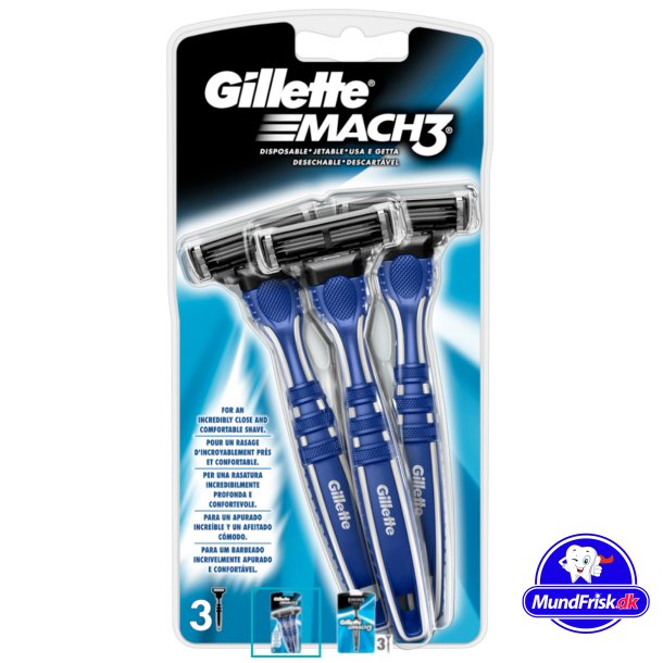 Gillette Mach3 Engangsskrabere 3 stk.