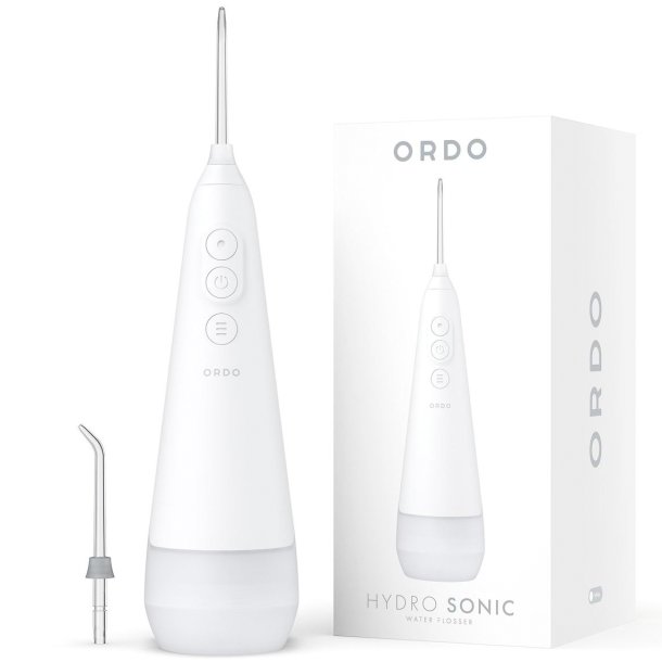 Trdls Munnskyller ORDO Hydro Sonic + Water Flosser White Silver