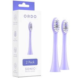 Borsthuvuden till Ordo Sonic Elektrisk tandborste 2 st. Pearl Violet