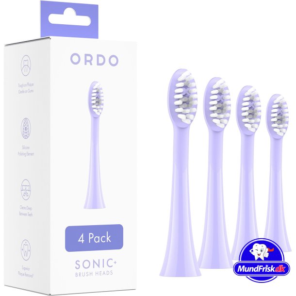Brstenkpfe fr Ordo Sonic Electric Zahnbrste 4 Stk. Pearl Violet