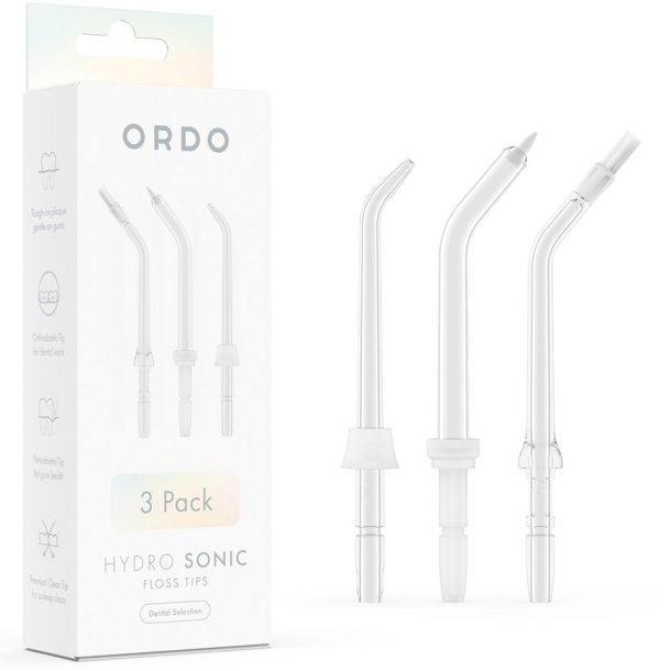 Dyser til ORDO Hydro Sonic Munnskyller pakke 3 pcs. Floss Tips Dental Selection