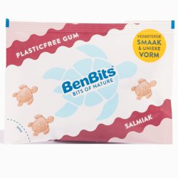 Naturligt plastfritt tuggummi BENBITS Xylitol Salmiak 16g