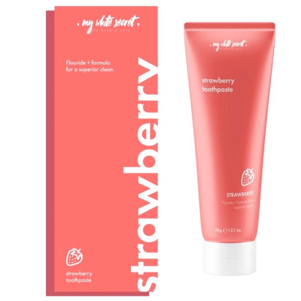 Xylitol Tandpasta MY WHITE SECRET Strawberry 60g