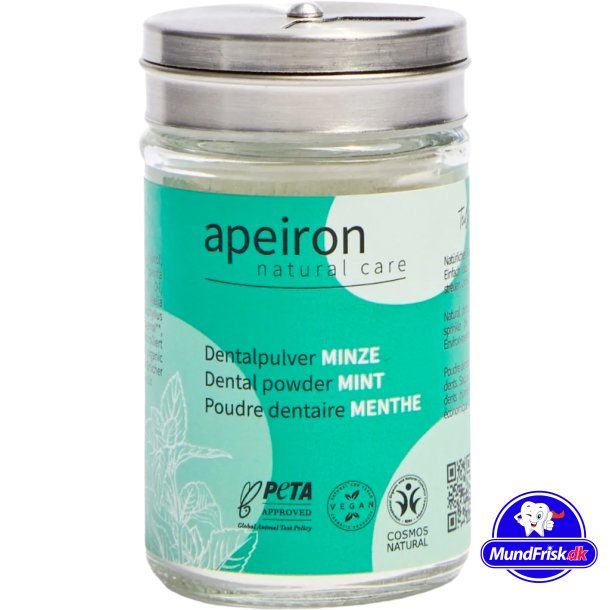 Natrliche Zahnpasta Pulver APEIRON Mint 40g
