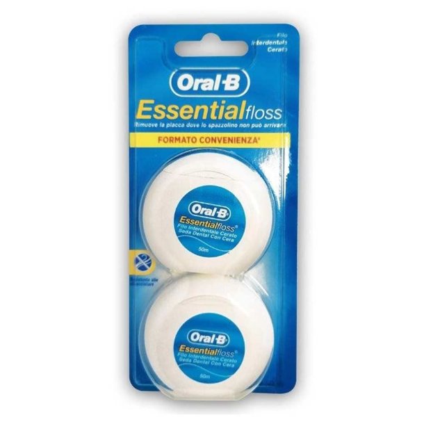 Oral-B Essential Floss 2 x 50 mtr. Waxed Mint