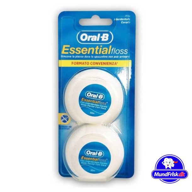 Oral-B Essential Tandtrd 2 x 50 mtr. Waxed Mint