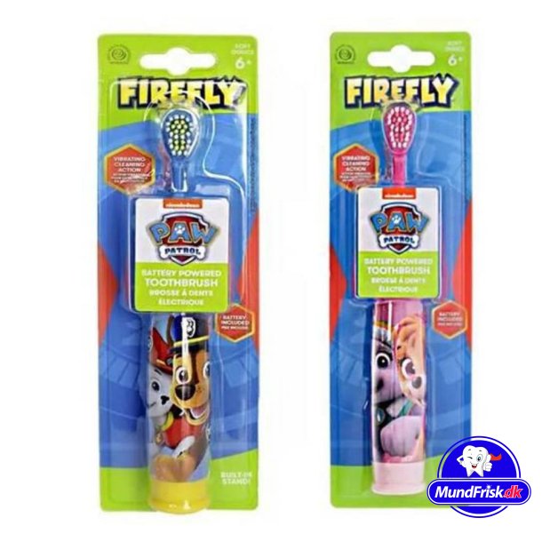 Paw Patrol El-tandbrste FIREFLY Turbo Max Batteri PINK