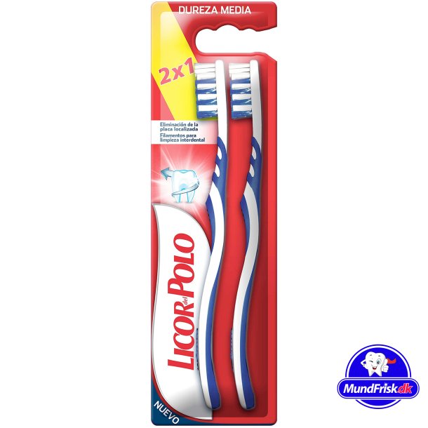 Licor del Polo Tandenborstels 2 stuks. 3D Clean Medium