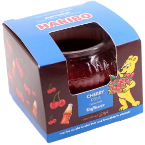 HARIBO Duftlys Cherry Cola Glas 85 gr.