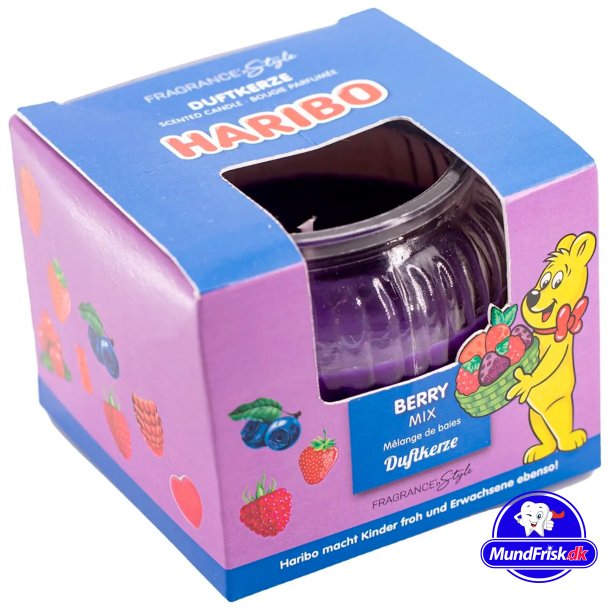 HARIBO Duftlys Berry Mix Glas 85 gr.