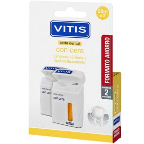 VITIS Tandtrd 2 x 50 mtr. Easy-Glide Cleaning Waxed