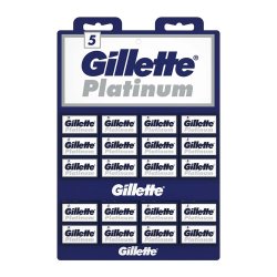 Gillette Platinum 100 stk. Barberblade Double Edge 20 x 5 stk.