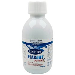 Klorhexidin 0,20% Munvatten EMOFORM PlakOut Active Shock Treatment 200 ml.