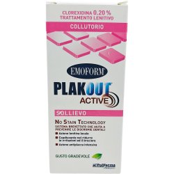 Klorhexedin 0,20 % Mundskyl EMOFORM PlakOut Active Soothing Treatment 200 ml.