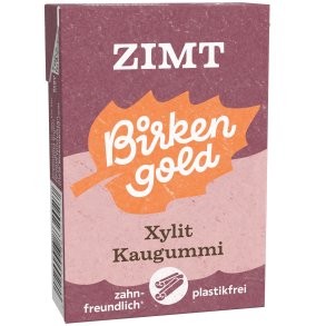 Naturlig Xylitol Tyggegummi Birkengold CINNAMON 20 stk