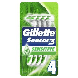 Gillette Sensor3 Sensitive Engangsskrabere 4 stk.
