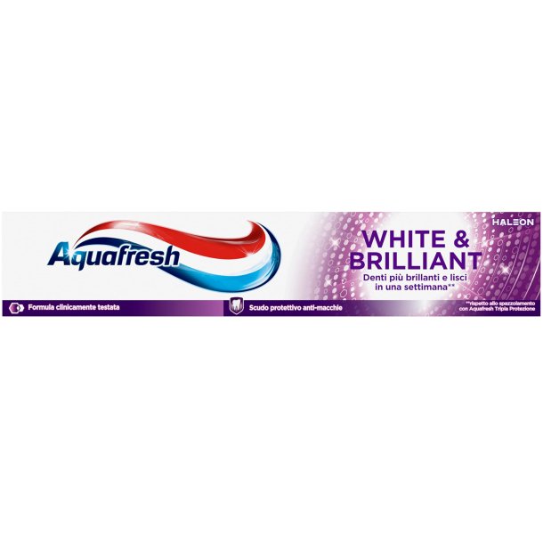 Aquafresh Whitening Tannkrem White & Brilliant 75 ml.