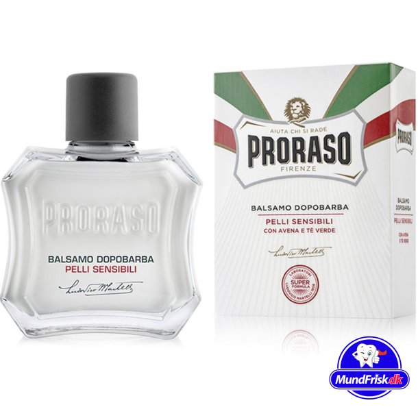 Aftershave Balm PRORASO White Sensitive Green Tea &amp; Havremjl 100 ml