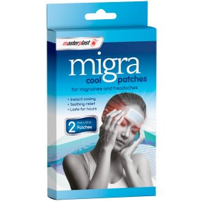 Migreneplaster MASTERPLAST Migra Cool - Lindring mot hodepine og migrene - 5x12 cm 2 pcs.