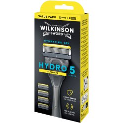 Wilkinson Sword Hydro 5 Ultimate Barberskraber + 5 Barberblade